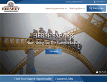 Tablet Screenshot of hersheyjobs.com